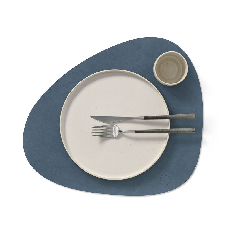 LIND DNA Tablemat Curve Nupo - Dark Blue image number 1